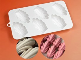 Molde silicona 6 galletitas Vieiras